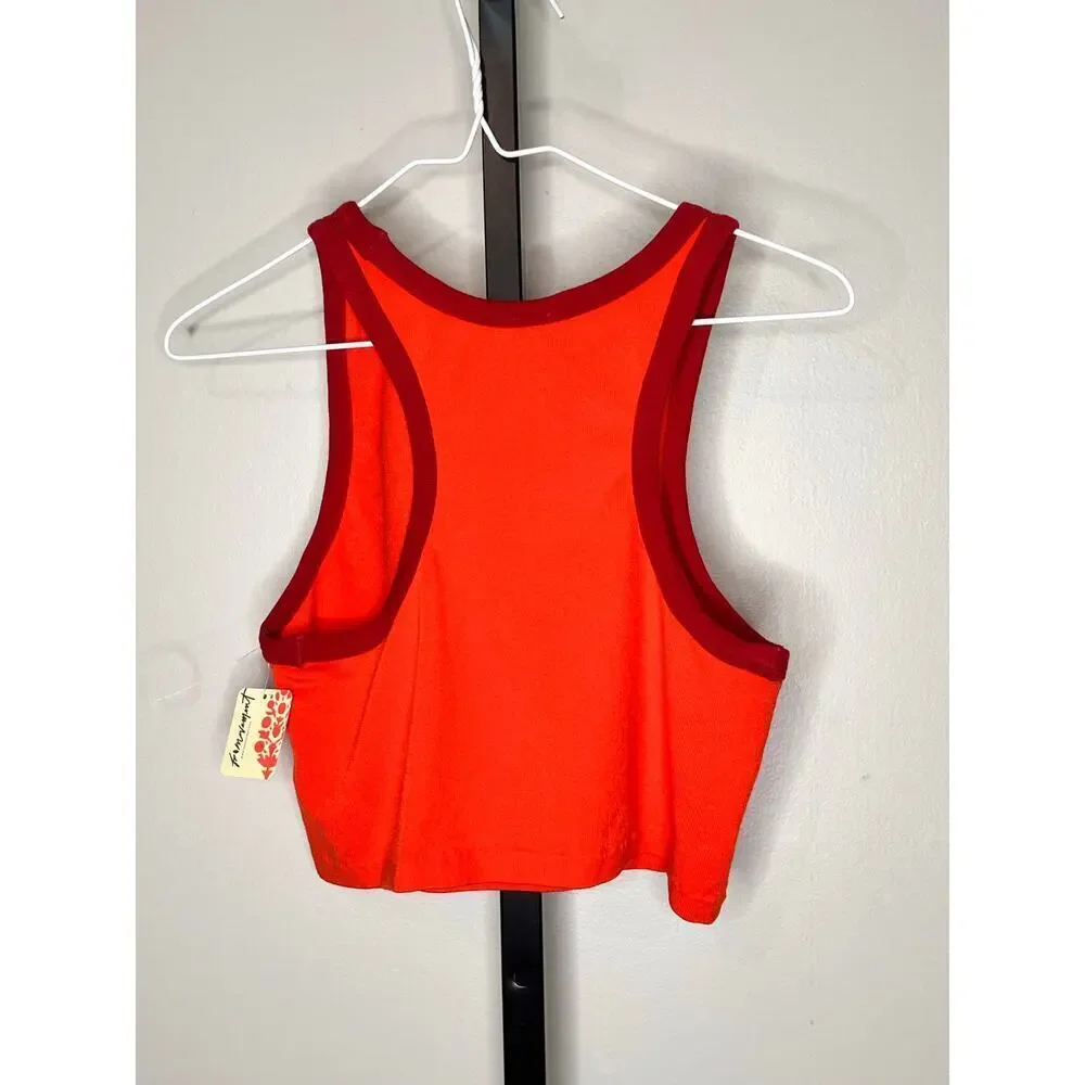Free People Go To Colorblock Flame Combo Tank NWT Size XL